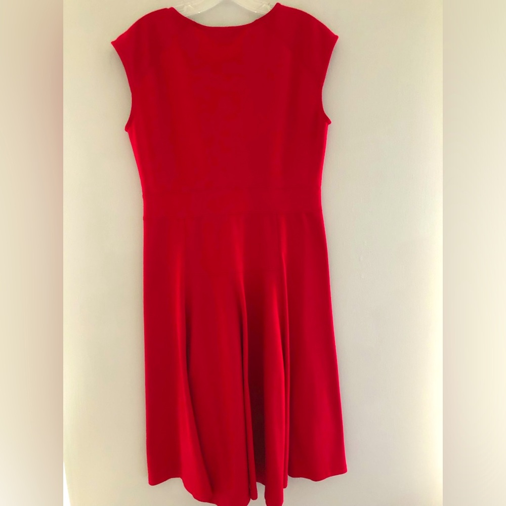 Lands' End sleeveless Red Dress